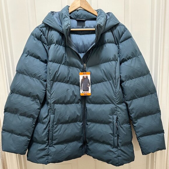 32 Degrees Women's Puffer Tech Jacket Size XXL Lightweight Water Resistant (NEW) - Picture 12 of 12
